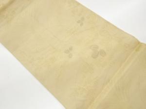 紗 萩模様織出し袋帯